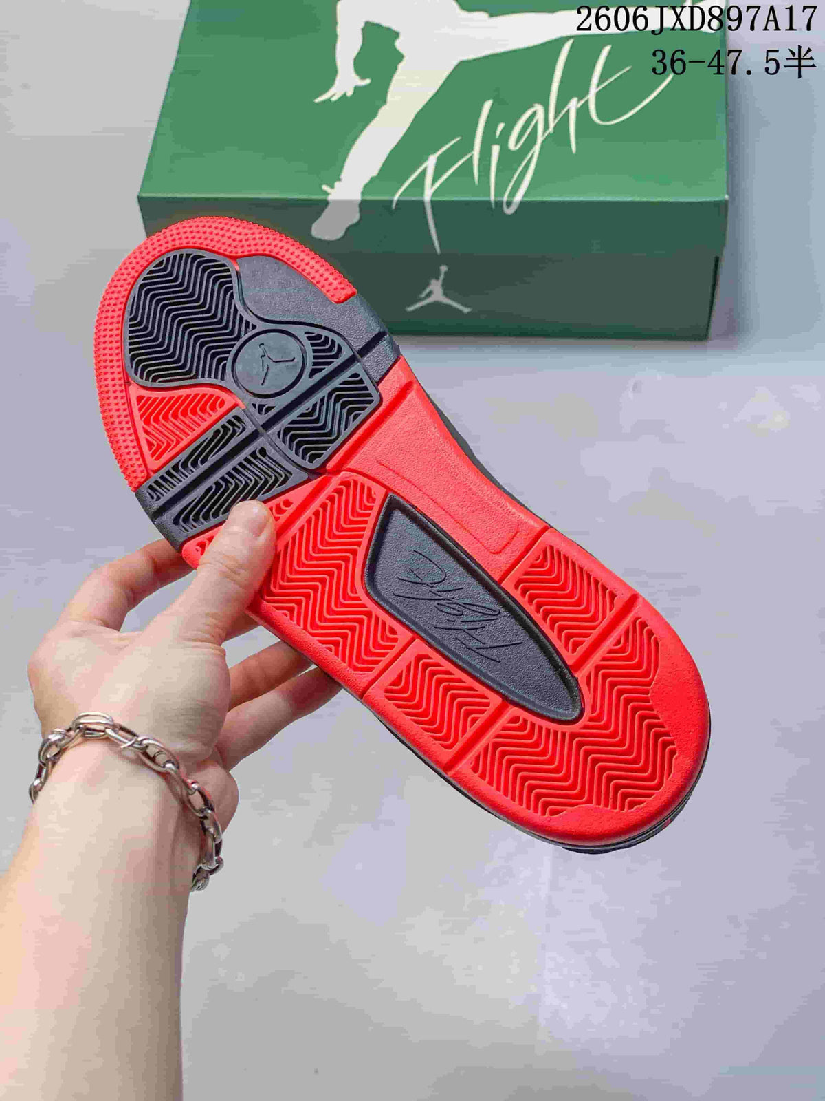 Jordan Flight Court Low-Top Basketball Shoes, Black and Red