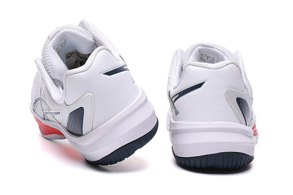 ASICS White, Navy and Red Court Sneakers