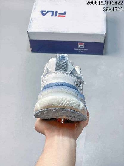 FILA 612520ASUOI Retro Chunky Sneakers in White and Blue