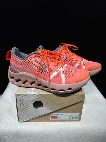 On Cloudsurfer Trail Running Shoes in Orange