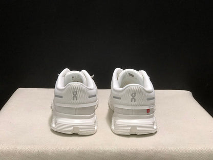 On Cloud 6 White Running Sneakers