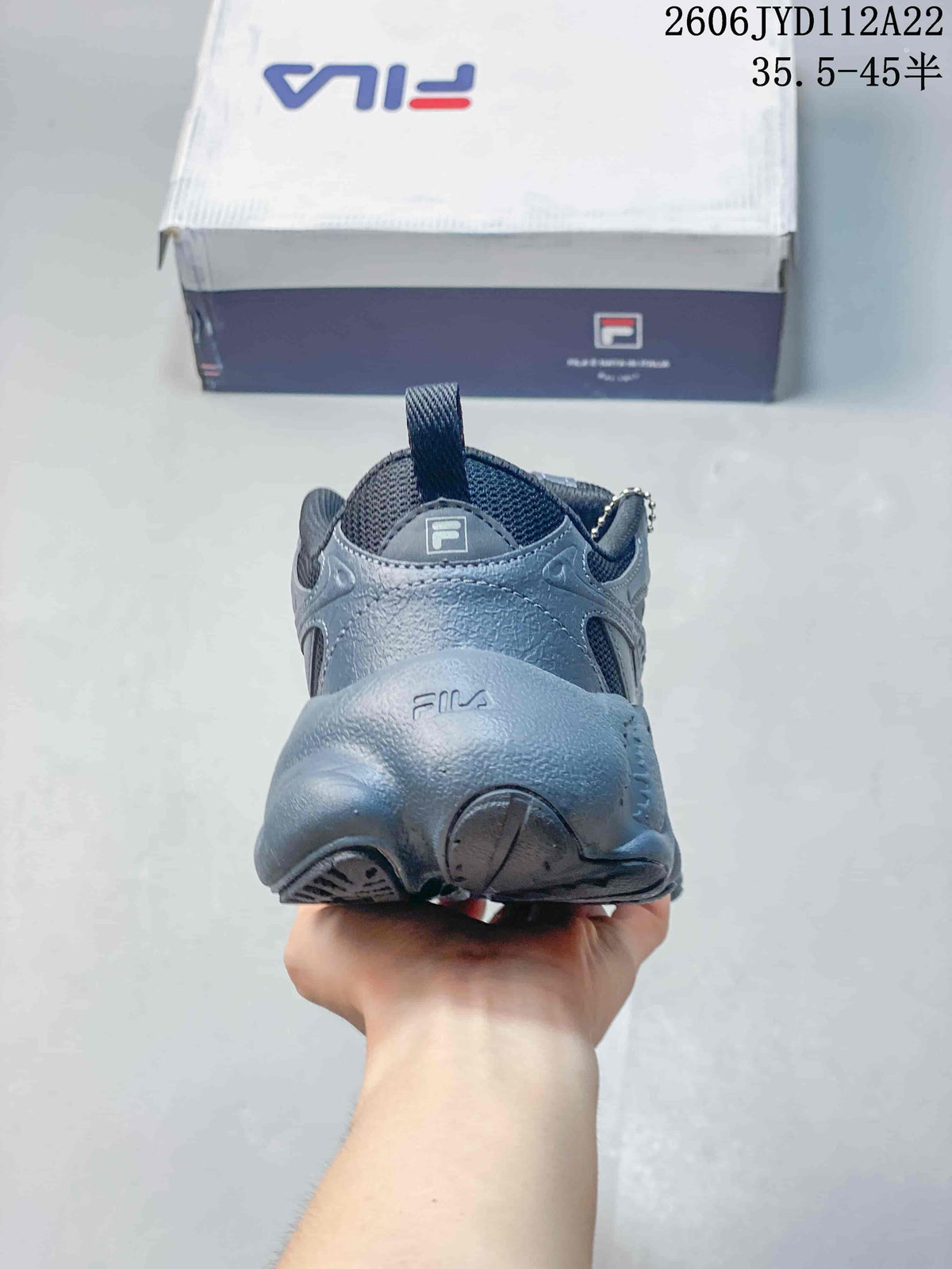 FILA 612520ASUOI Retro Chunky Sneakers, Blue Gray