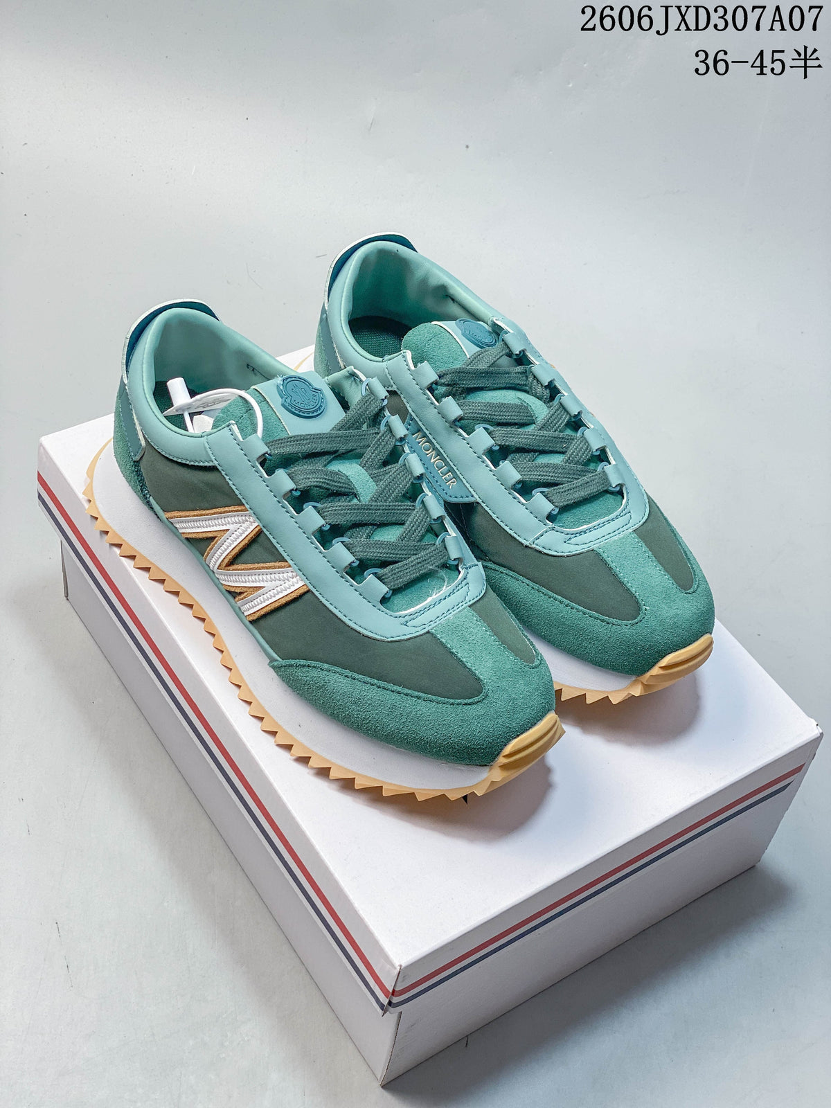 Moncler Laced Sneakers in Teal or Pink