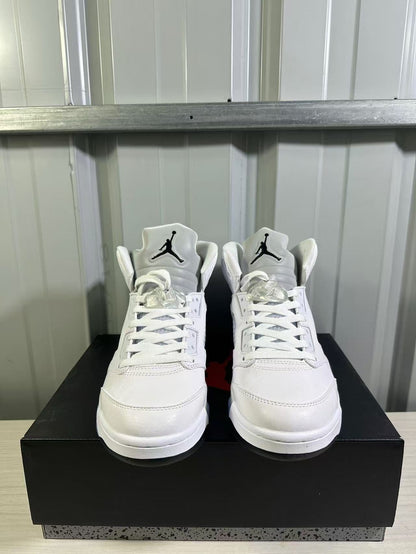Air Jordan 5 White Silver Sneakers HQ7978-103