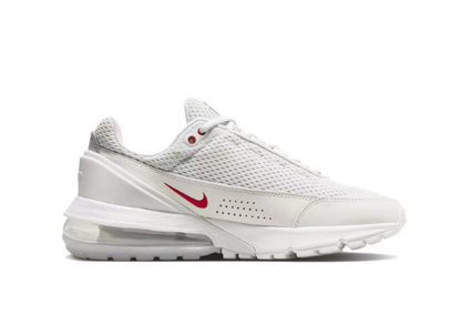 Nike Air Max 270 White and Red Running-Style Sneakers