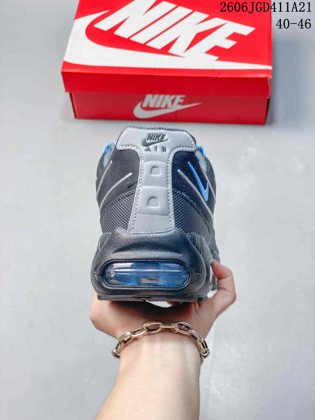 Nike Air Max 95 Sneakers in Charcoal and Blue
