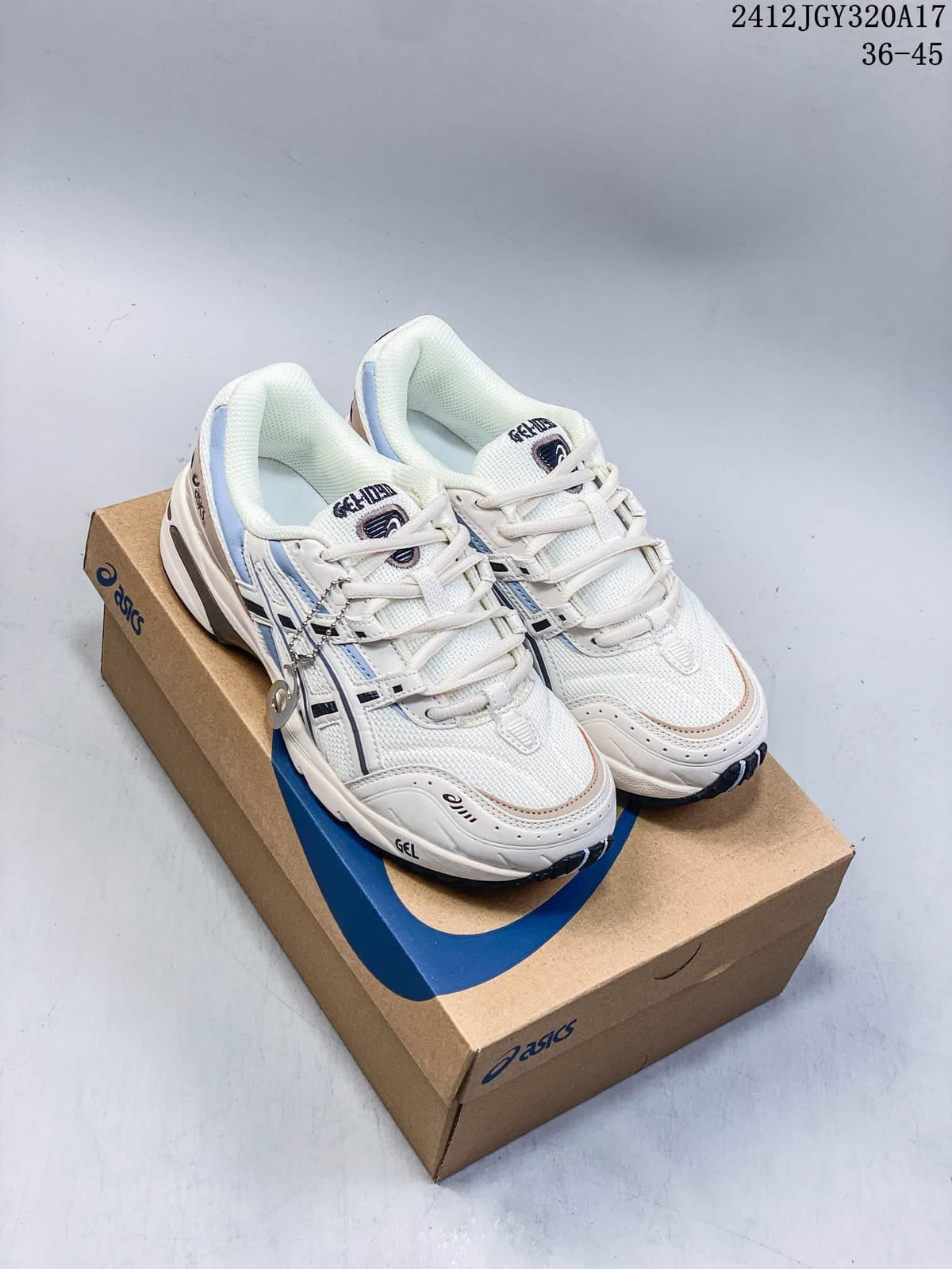 ASICS GEL-1090 White and Blue Sneakers