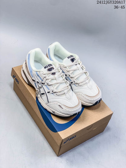 ASICS GEL-1090 White and Blue Sneakers