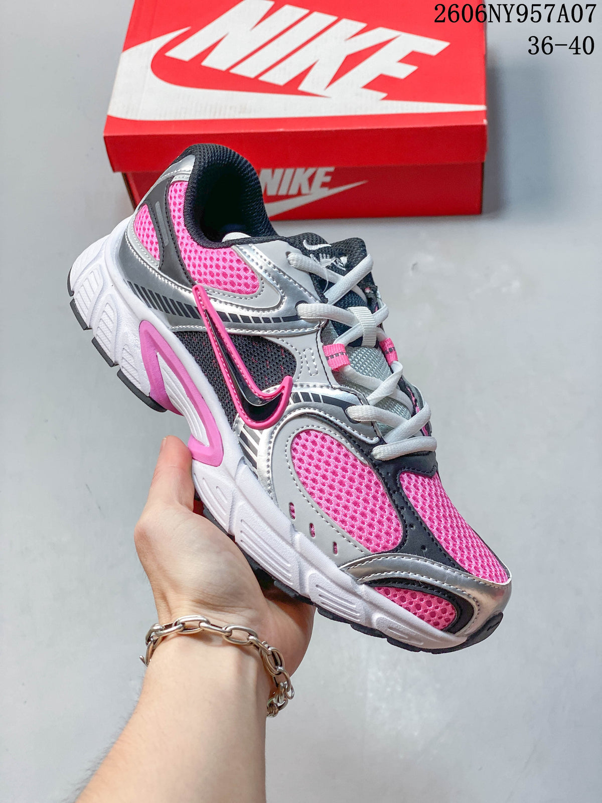 Nike V5 RNR Sneakers in Silver, Pink and Black