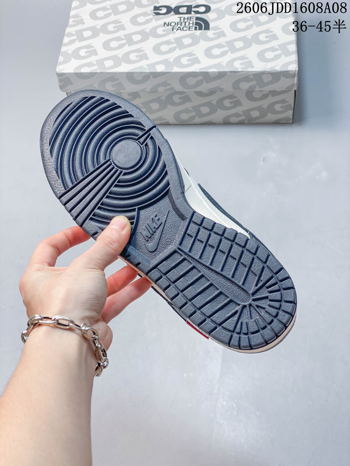 Nike SB Dunk Low Navy and Cream Low-Top Sneakers