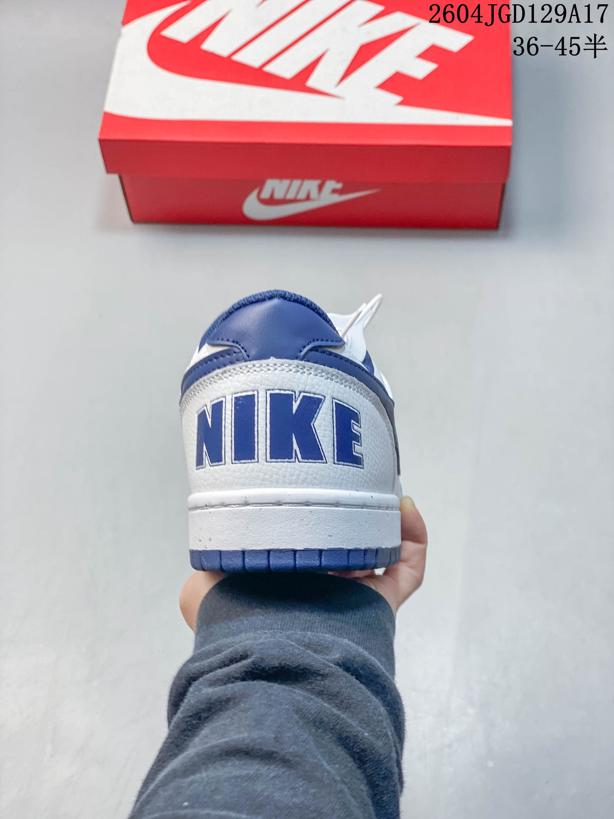 Nike Big Low Men's Low-Top Sneakers White Blue 355152-04