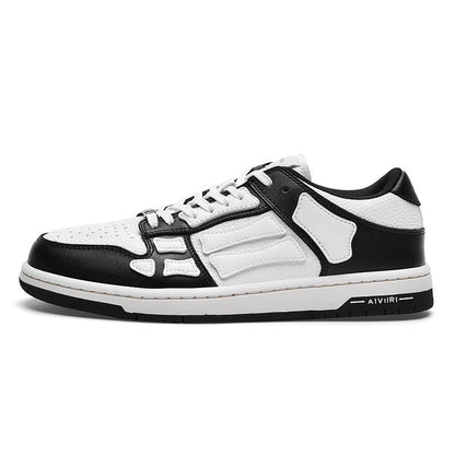 AIVIIRI MFS003-004 Black and White Low-Top Sneakers