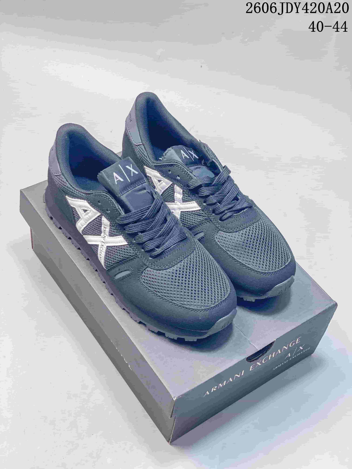Armani Exchange TREND Navy Mesh Sneakers 06JDY420A20