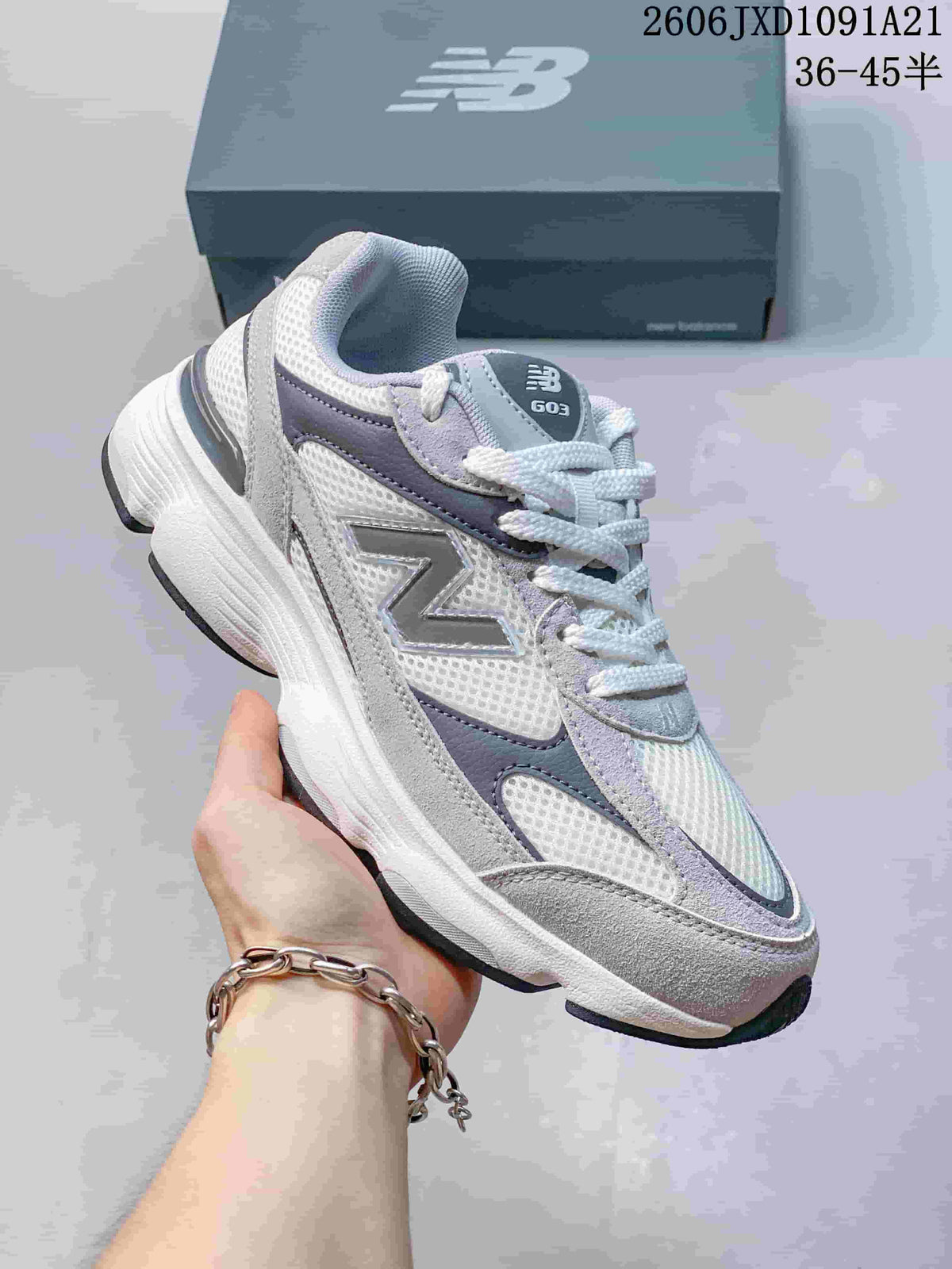 New Balance W603 Gray and White Running Sneakers