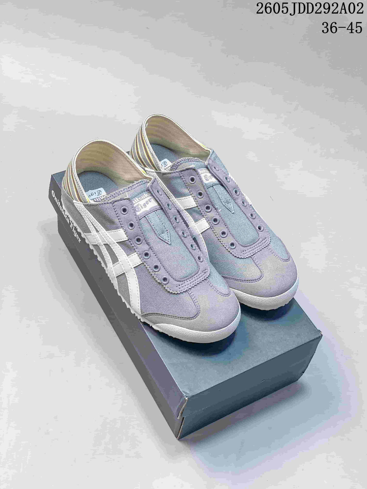 Onitsuka Tiger Mexico Paraty Slip-On Sneakers, Gray
