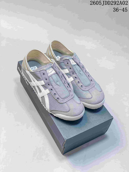 Onitsuka Tiger Mexico Paraty Slip-On Sneakers, Gray