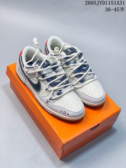 Nike SB Dunk Low Louis Vuitton-Style Sneakers