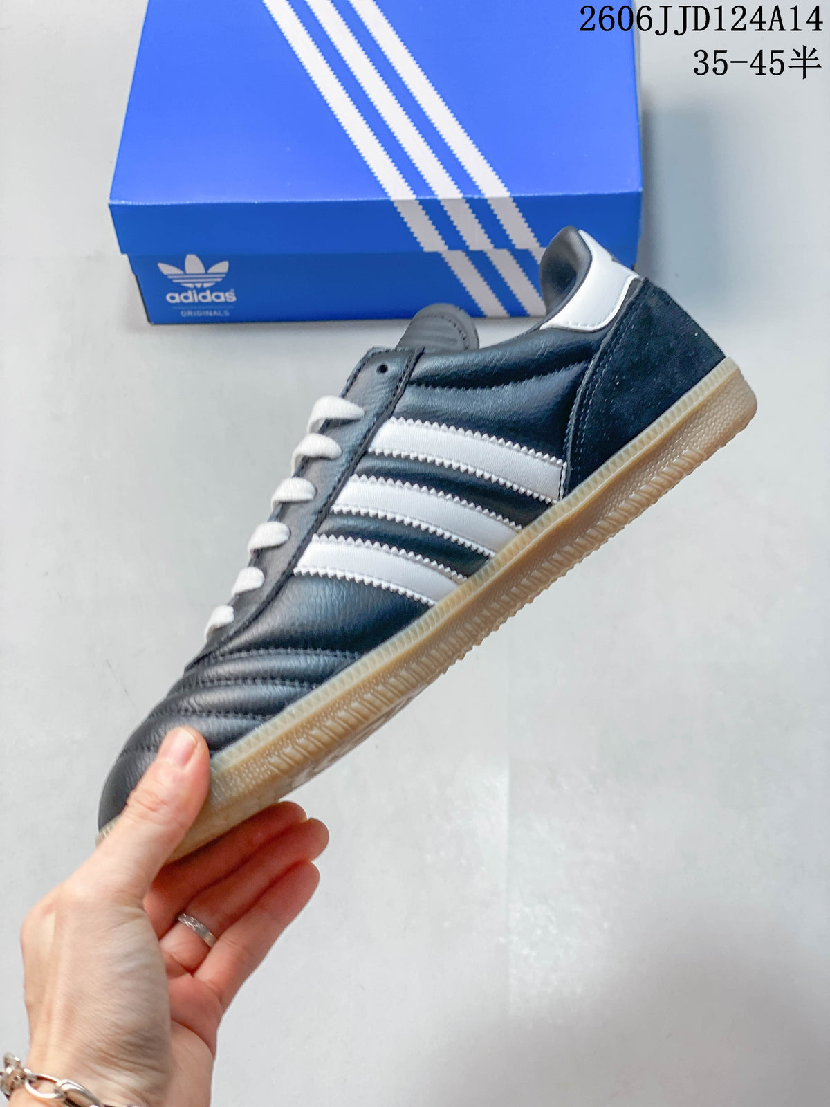 adidas Samba JP Classic Sneakers in Dark Blue and White JQ9056