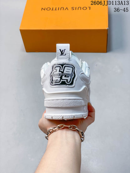 Louis Vuitton LV Trainer White Low-Top Sneakers