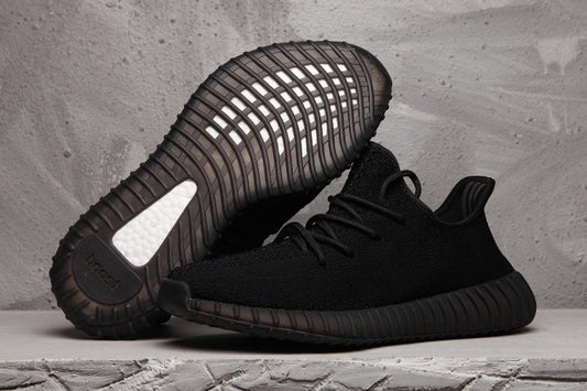 Yeezy 350 V2 Black Knit Sneakers