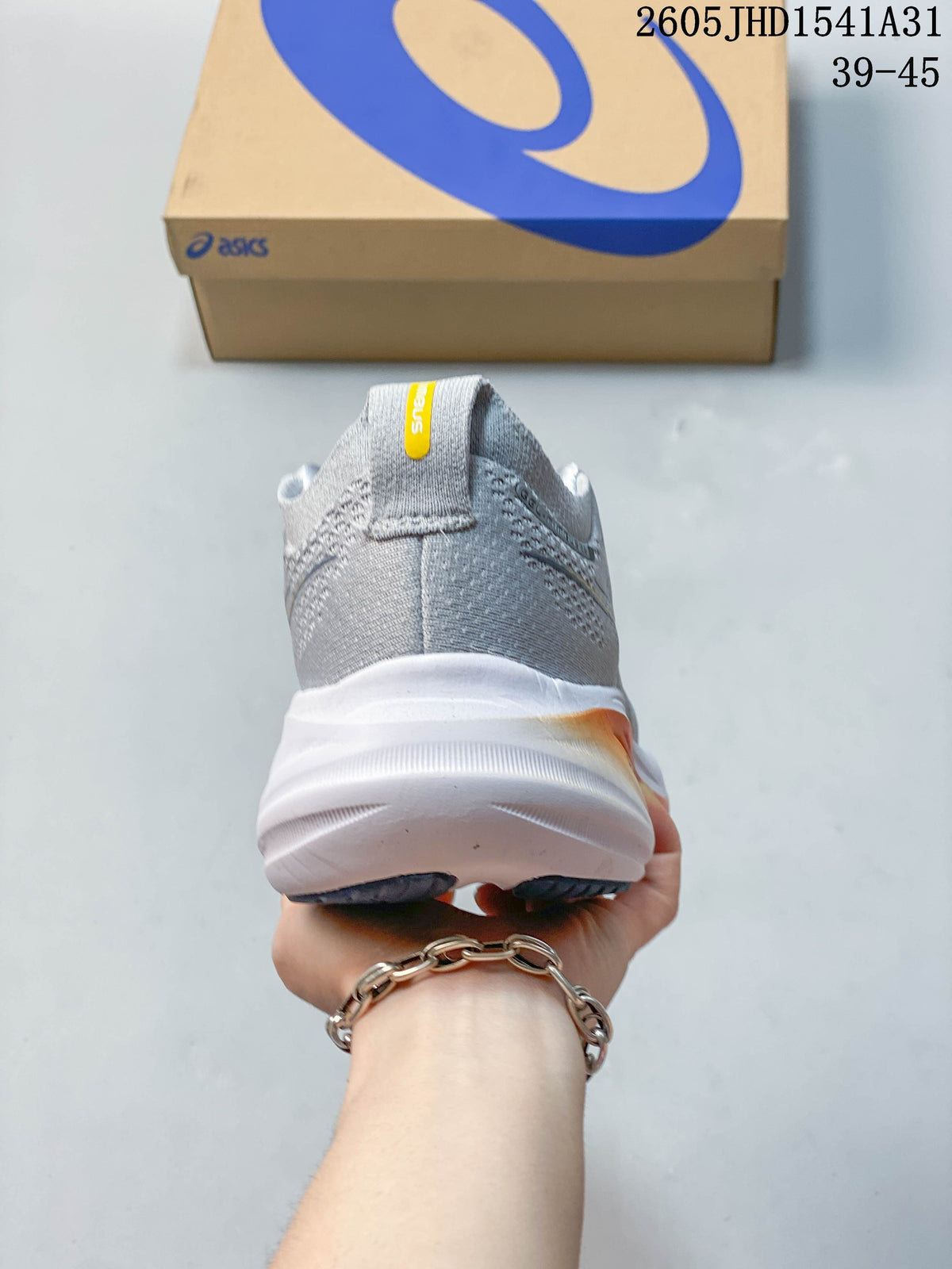ASICS GEL-NIMBUS 26 Running Shoes, Gray and Orange