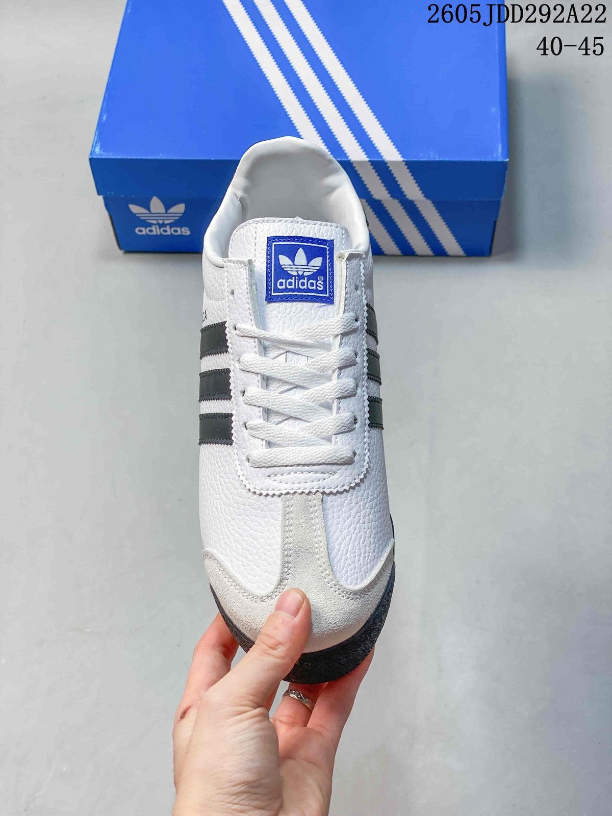 Adidas Samoa Low-Top Sneakers White and Black
