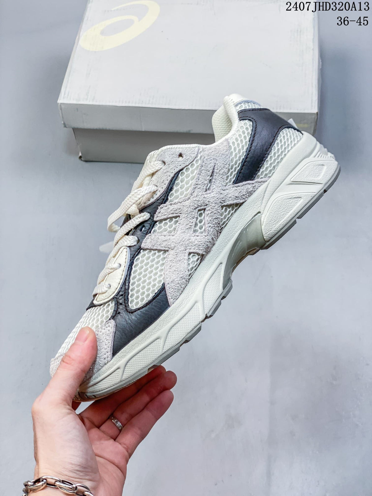 ASICS GEL-1130 Retro Running Sneakers in Cream and Gray