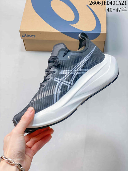 ASICS Megablast Running Shoes – Charcoal and White