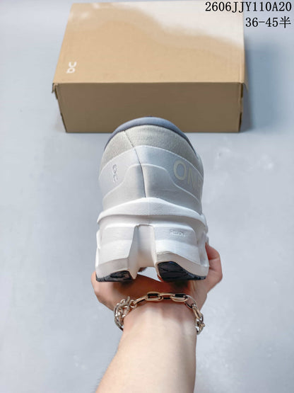 On Cloudmonster 3 Running Shoes, Light Gray