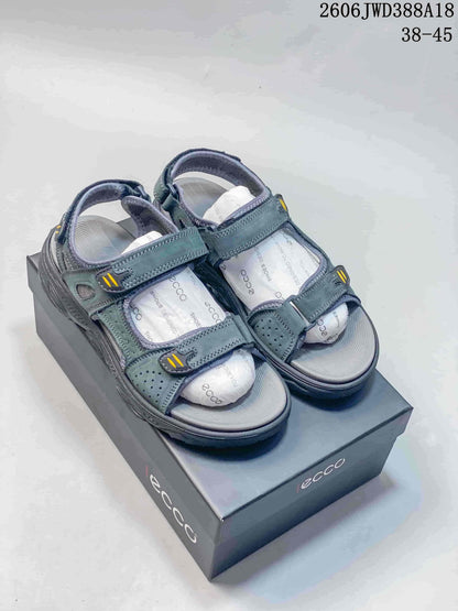 ECCO Adjustable Strap Sandals, Gray, 06JWD388A18