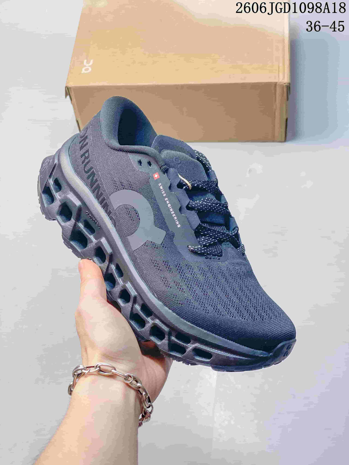 On Cloudmonster 3 Running Shoes in Gray