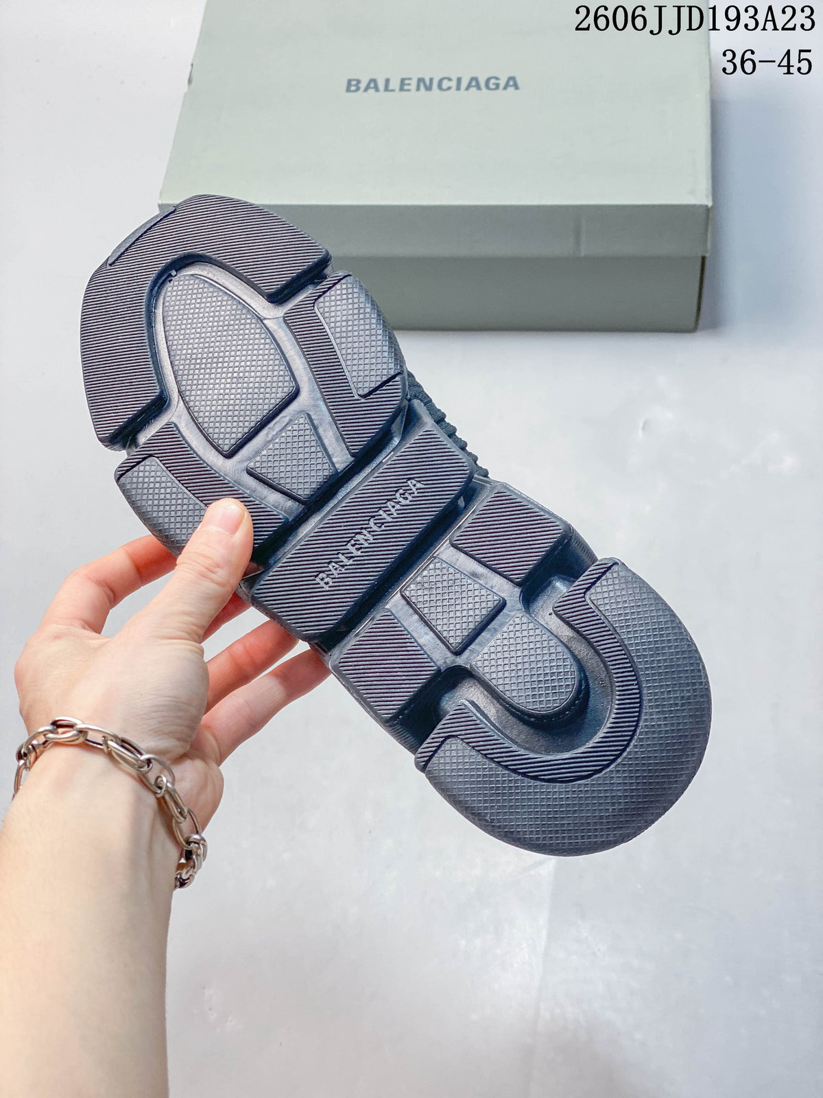 Balenciaga Sock-Style Sneakers in Navy