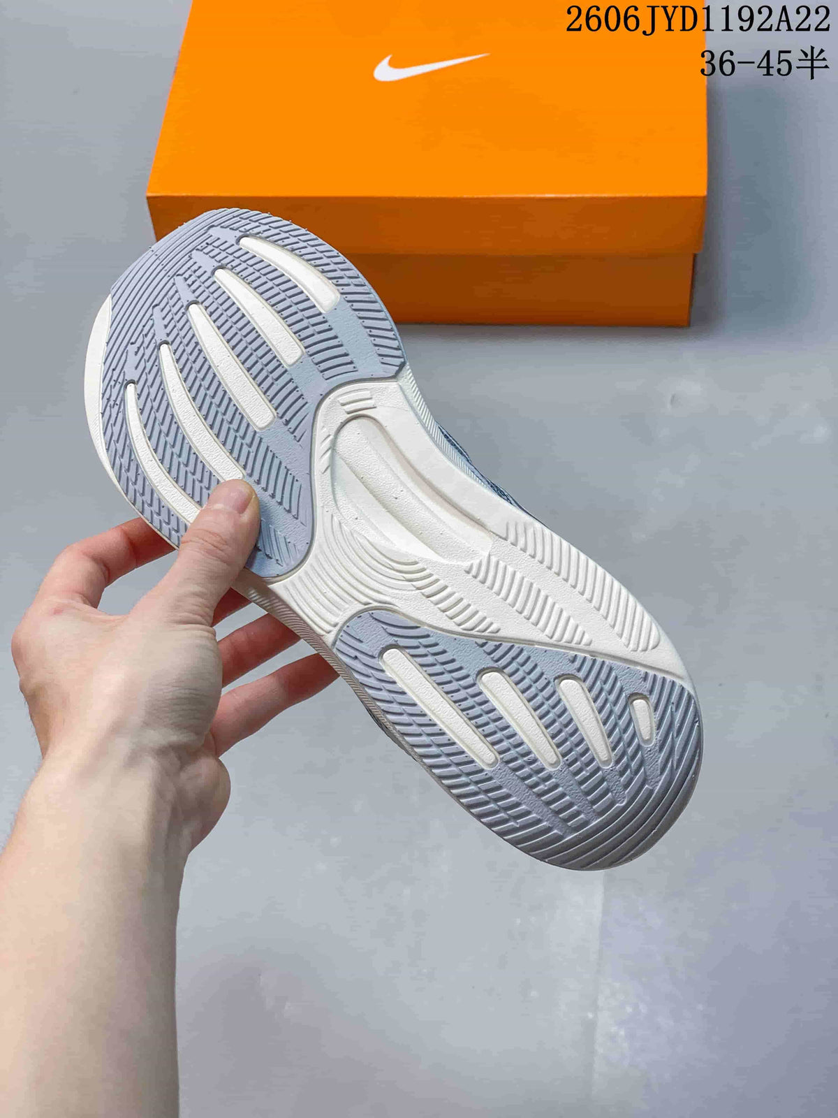 Nike ZoomX Running Shoes, White and Blue