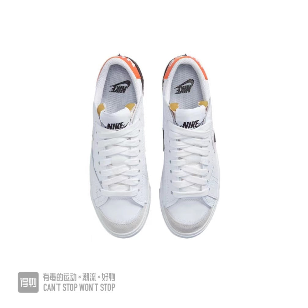 Nike Blazer Low 07 White Orange Black Sneakers