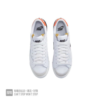 Nike Blazer Low 07 White Orange Black Sneakers