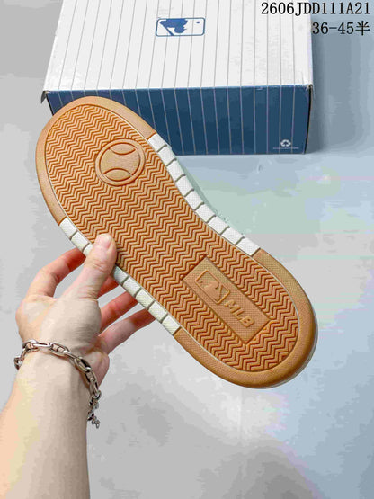 MLB Chunky Classic Embroidered Monogram Sneakers, Ivory