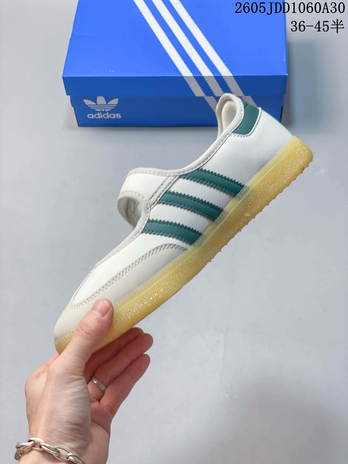 Adidas Samba Jane Mary Jane Sneakers White Green