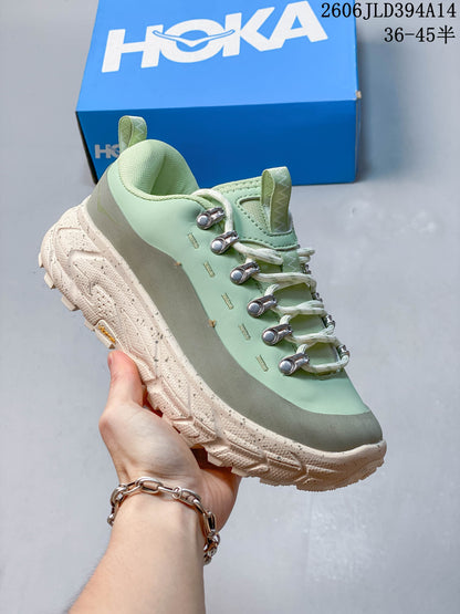 HOKA Tor Summit Low-Top Sneakers in Mint Green