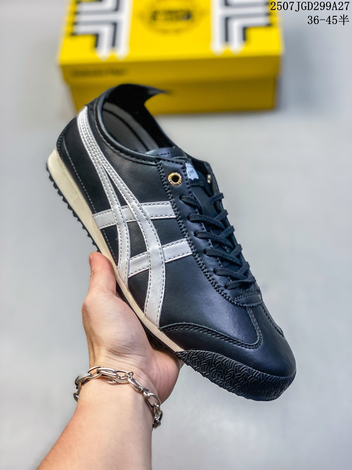 Onitsuka Tiger Mexico 66 SD Paraty Sneakers, Black and Silver
