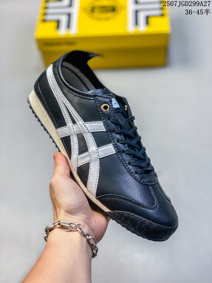 Onitsuka Tiger Mexico 66 SD Paraty Sneakers, Black and Silver