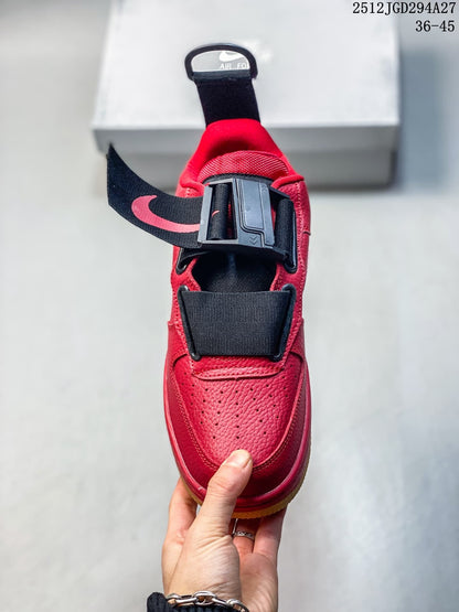 Nike Air Force 1 Utility BHM QS Red Low-Top Sneakers