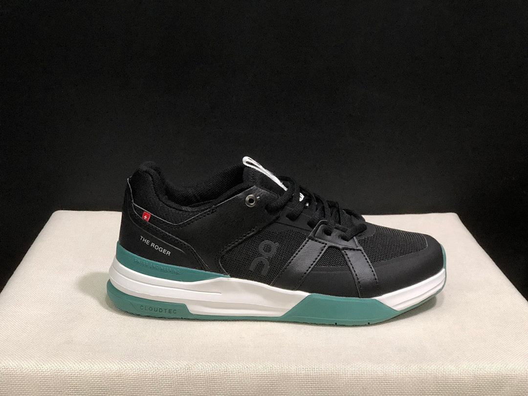On The Roger Clubhouse Pro Black Green Sneakers
