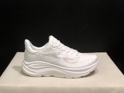 HOKA Clifton 10 White Running Shoes