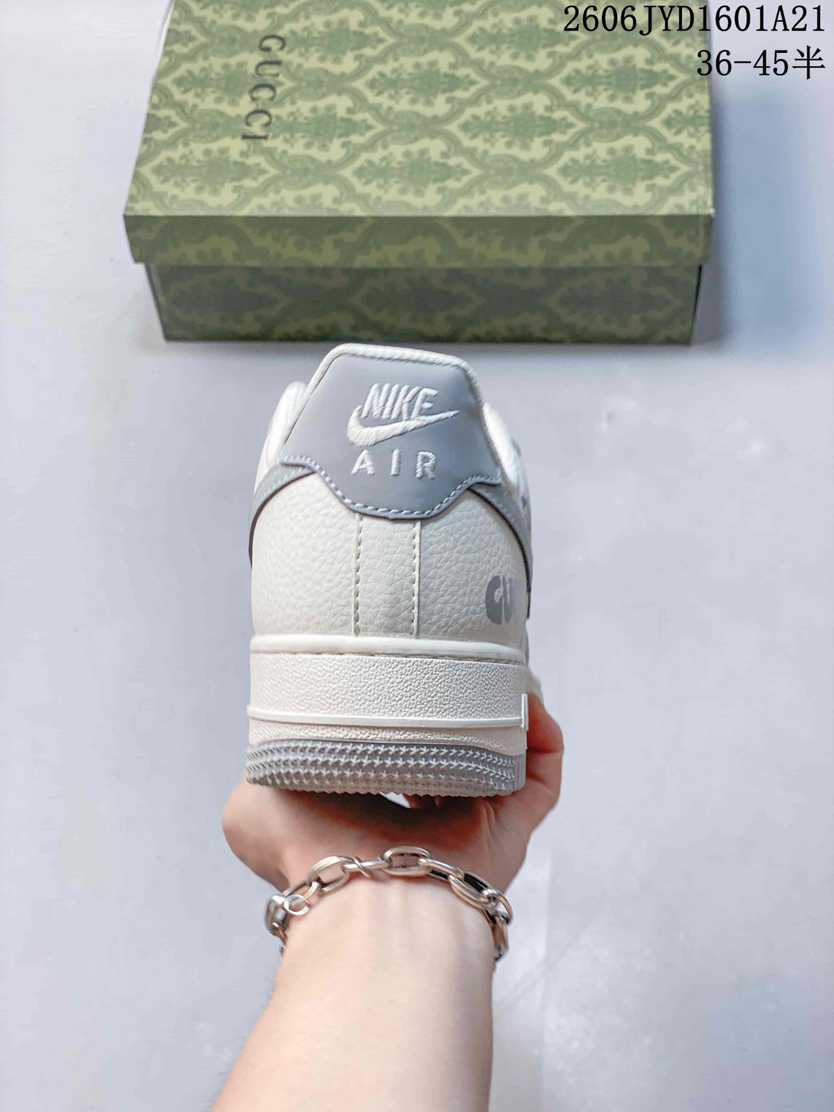 Nike Air Force 1 '07 Low White and Gray Sneakers