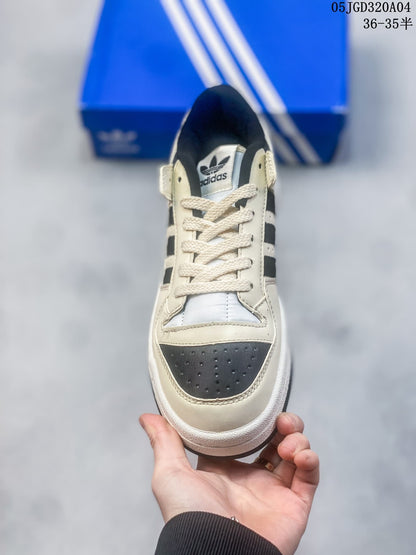 Adidas Originals Forum 84 Low Sneakers in Cream and Black