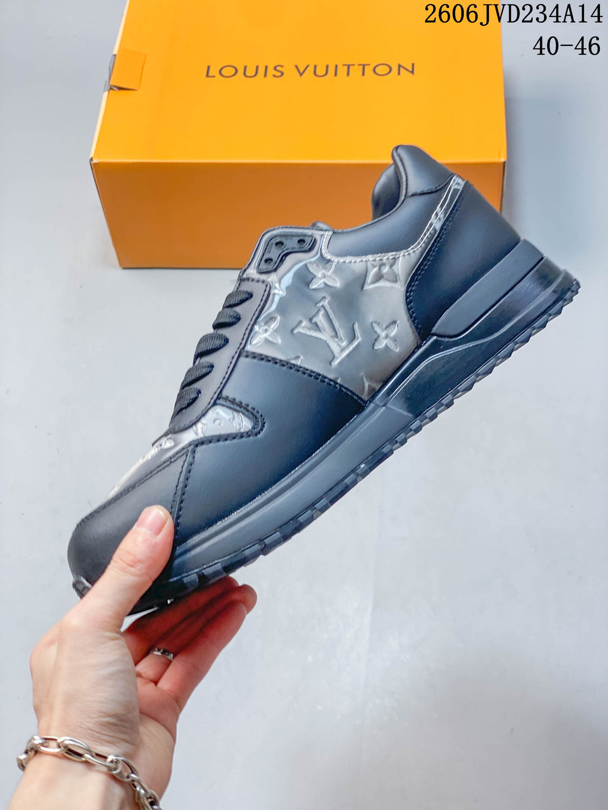 Louis Vuitton Run Away Low-Top Sneakers in Gray