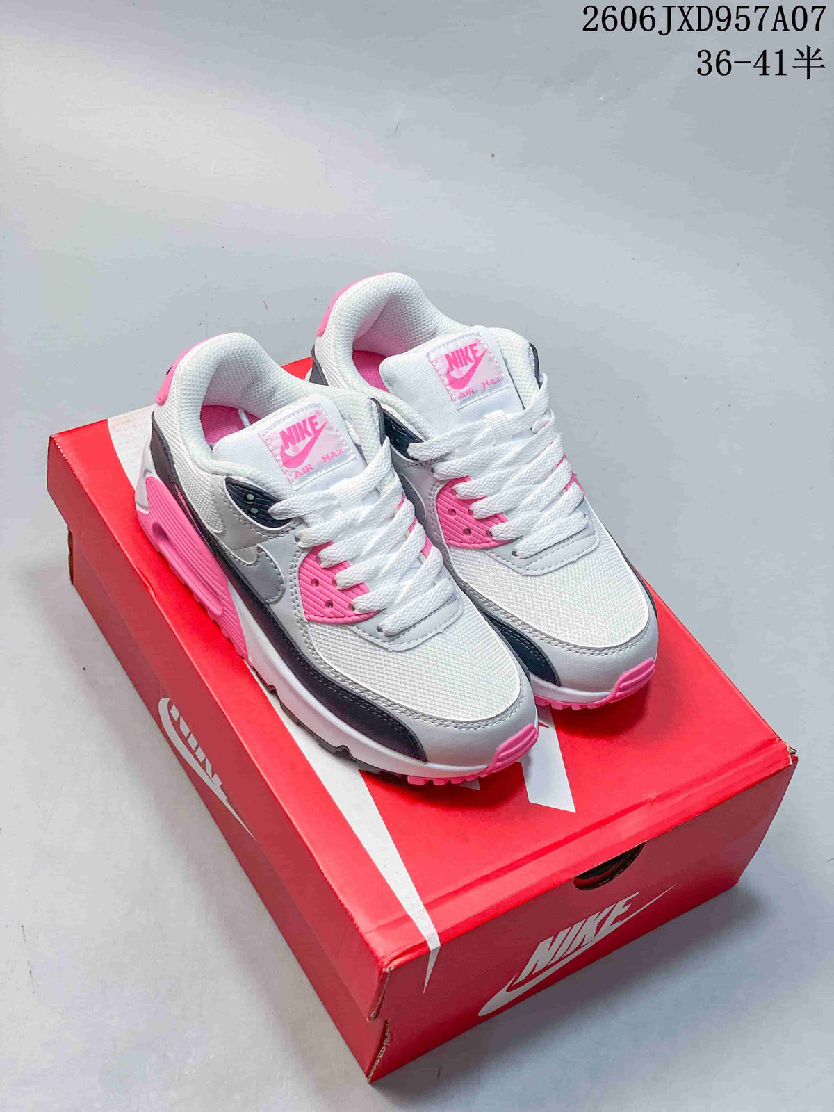 Nike Air Max 90 Sneakers White Pink Gray