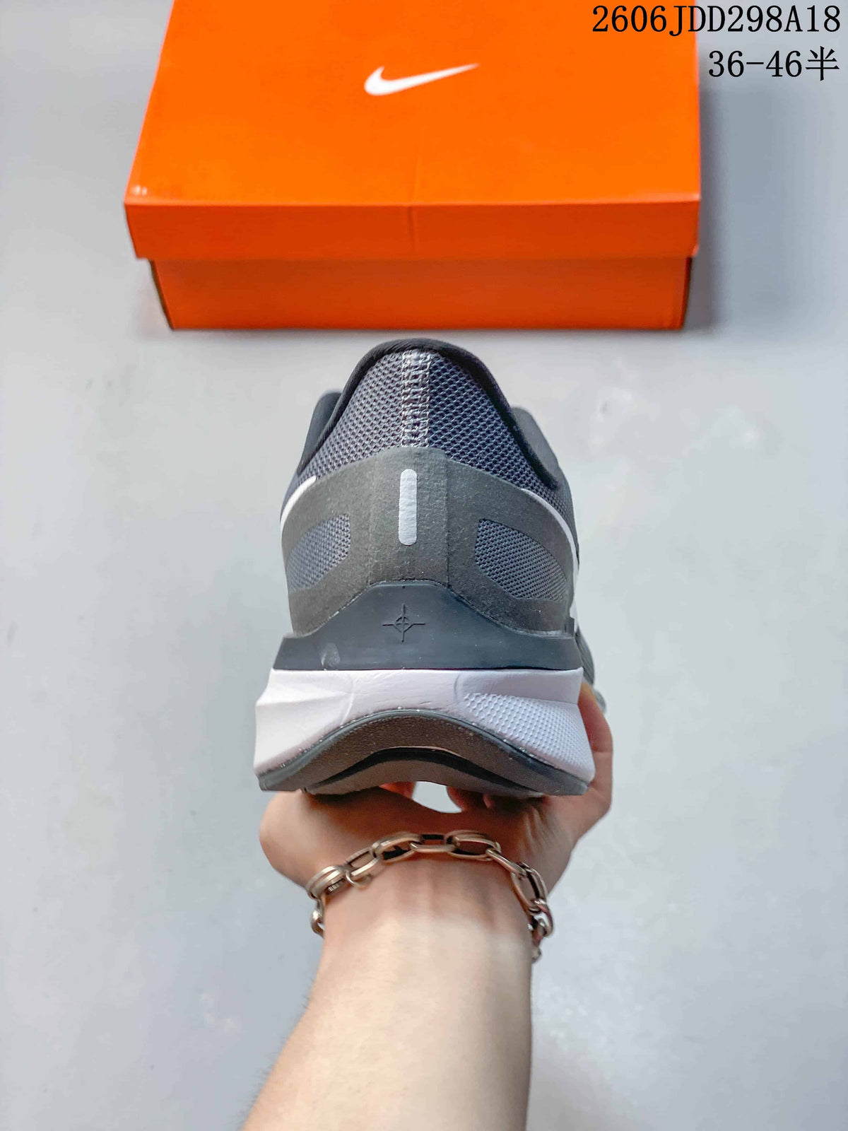 Nike Air Zoom Running Shoes, Gray and White