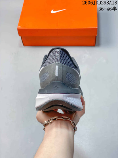Nike Air Zoom Running Shoes, Gray and White