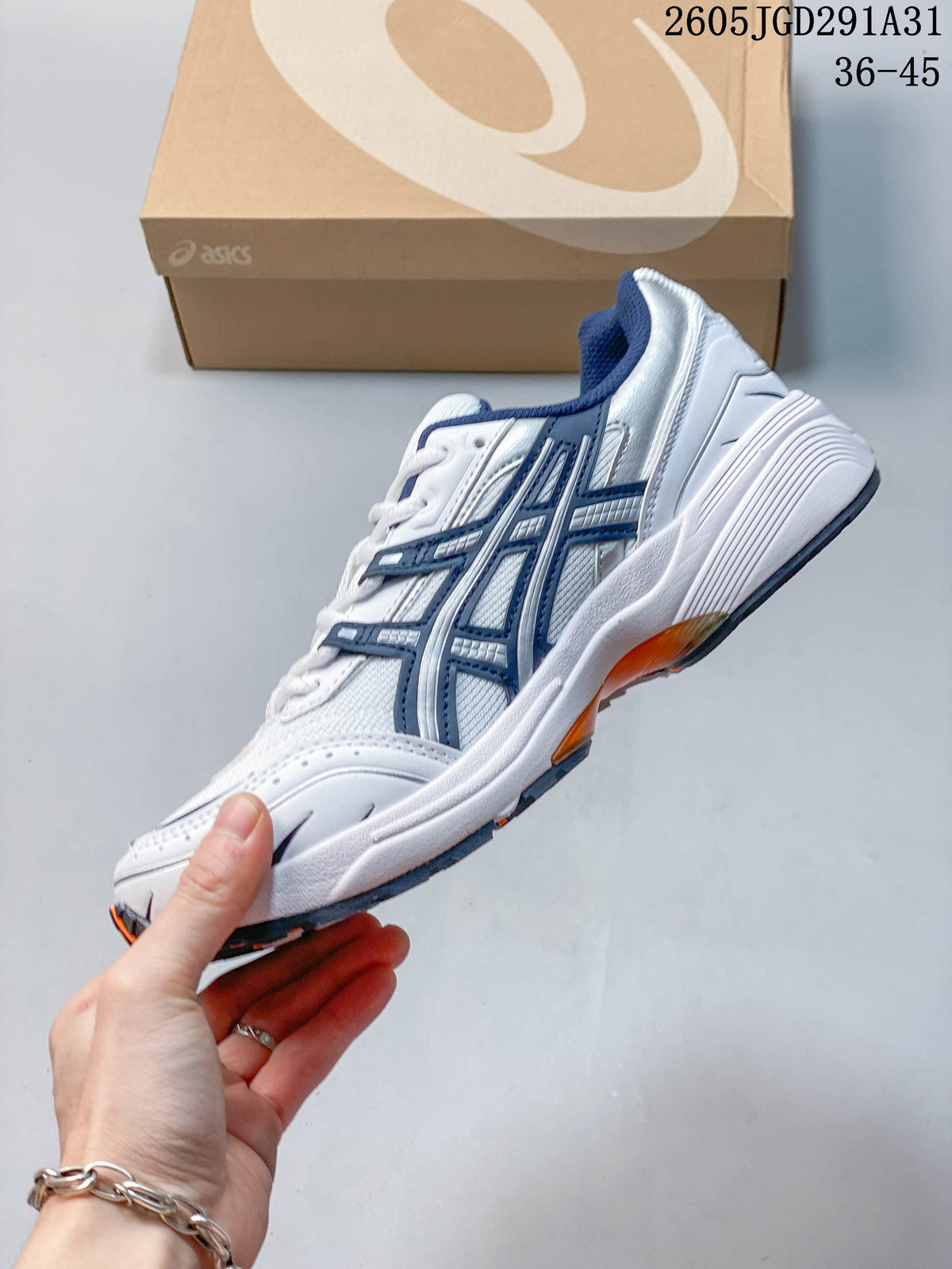 ASICS GEL-2605 White and Navy Sneakers
